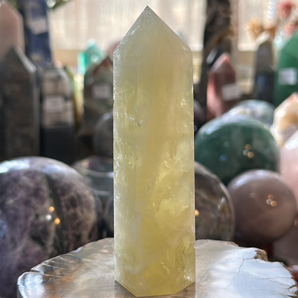 Yellow Smokey Quartz Crystal Tower!